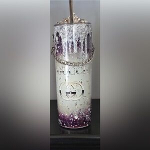 Silver tumblers with designs